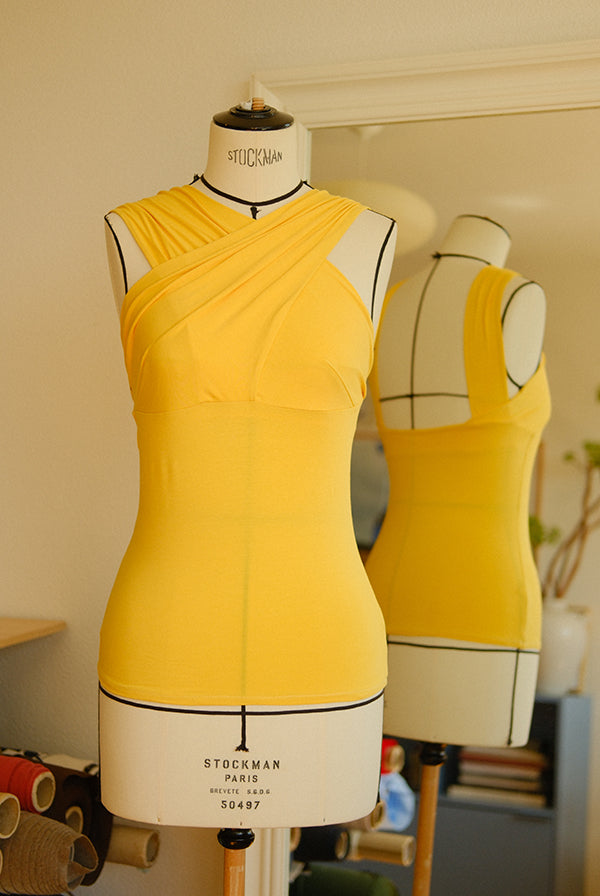 Draped Top Long Cotton