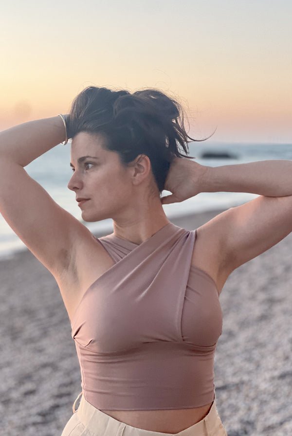 Draped Top Cotton Uni colors - Take It Easy Honey