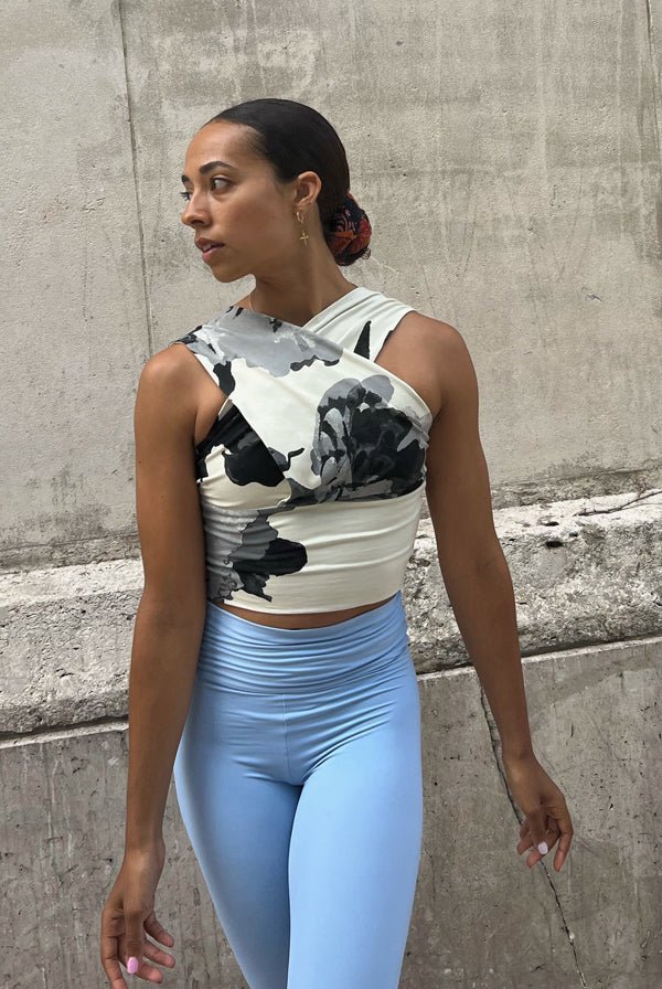 Draped Top Flower Prints - Take It Easy Honey