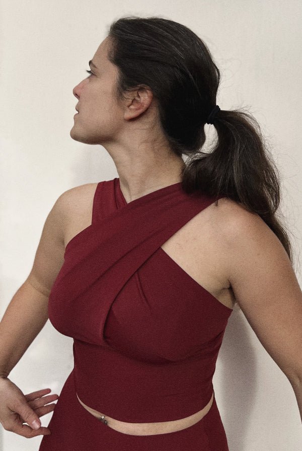 Draped Top Uni Colors - Take It Easy Honey