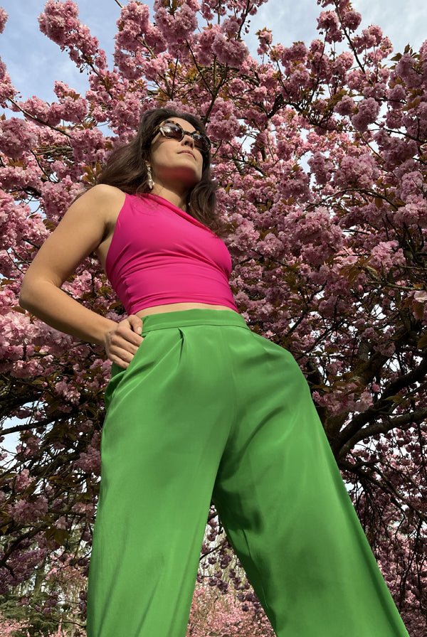 Elegant Wide Silk Pants - Take It Easy Honey
