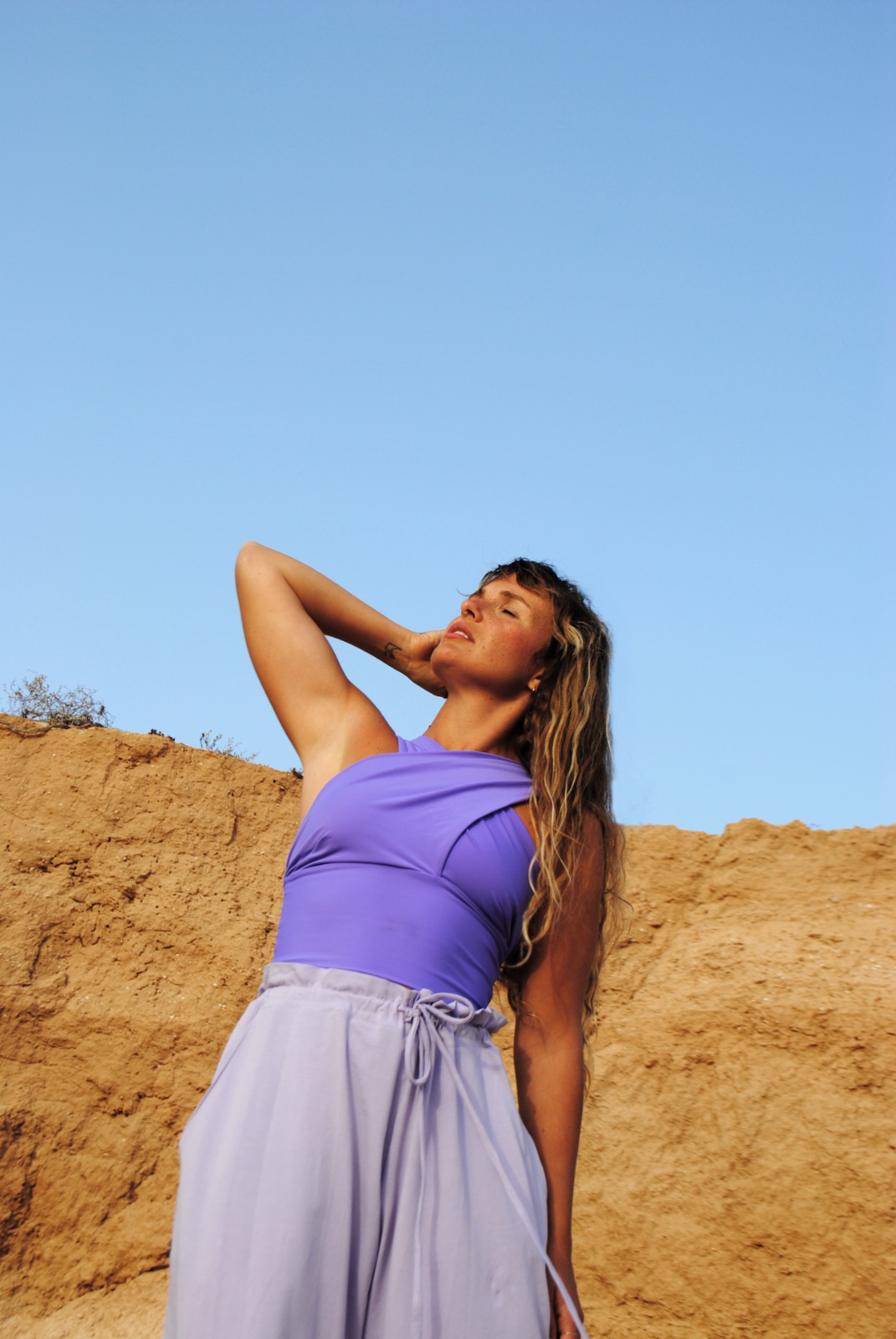 Draped Top Uni Colors