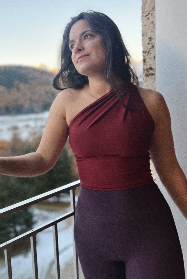 One Shoulder Top Uni Colors - Take It Easy Honey