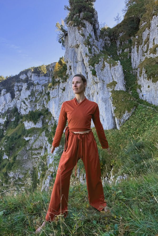 Wide Comfy Cotton Trousers With Pockets - Take It Easy Honey