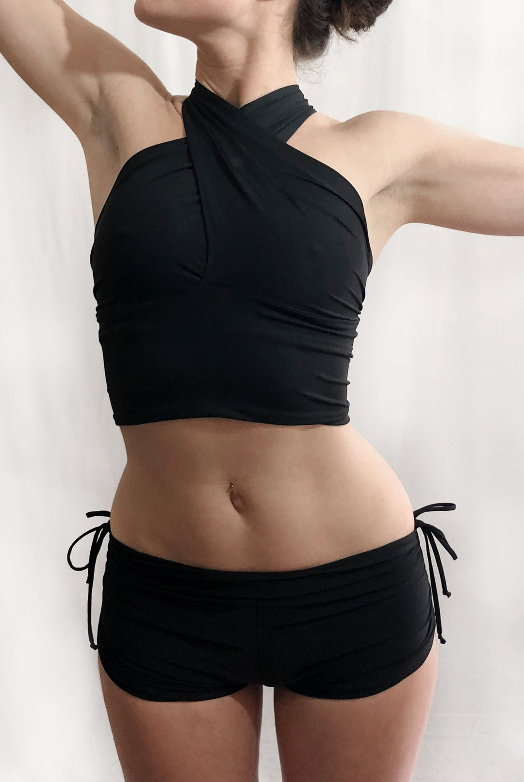 Short With Side Straps Uni Colors - Take It Easy Honey