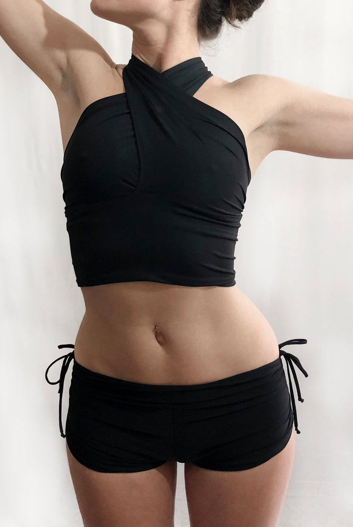 Short With Side Straps Uni Colors - Take It Easy Honey