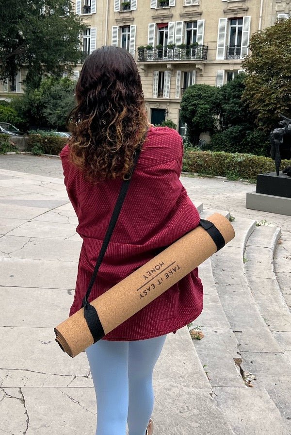 Yoga Mat Cork - Take It Easy Honey