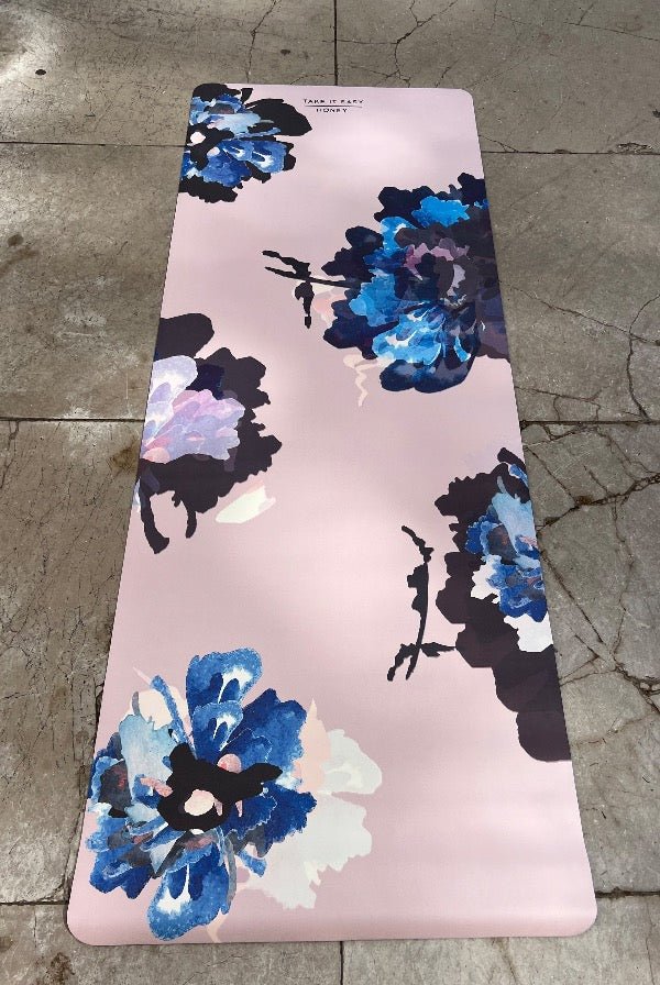 Yoga mat Sand Flower Natural rubber - Take It Easy Honey